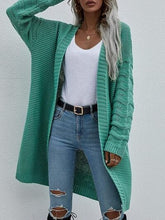 Load image into Gallery viewer, Open Front Long Sleeve Cardigan
