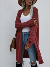 Load image into Gallery viewer, Open Front Long Sleeve Cardigan