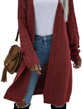 Load image into Gallery viewer, Open Front Long Sleeve Cardigan