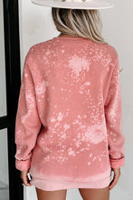 Load image into Gallery viewer, Santa Graphic Round Neck Long Sleeve Sweatshirt