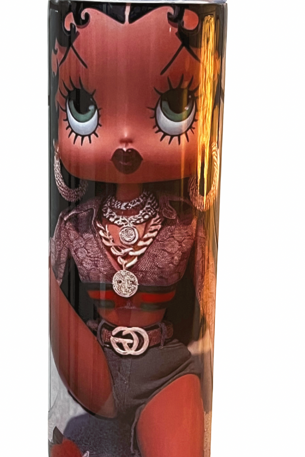 Betty boop tumbler green eyes