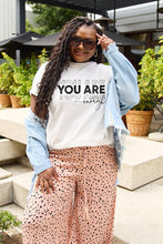 Load image into Gallery viewer, Simply Love Full Size YOU ARE ENOUGH Short Sleeve T-Shirt
