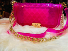 Load image into Gallery viewer, Pink Xl Quilted Jelly purse
