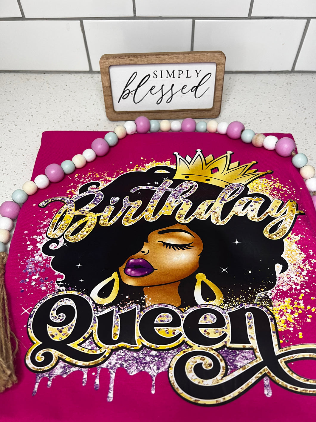 Pink Birthday Queen Tee