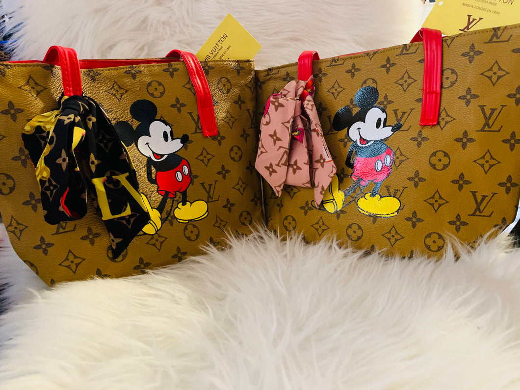 LV inspired Mickey mini