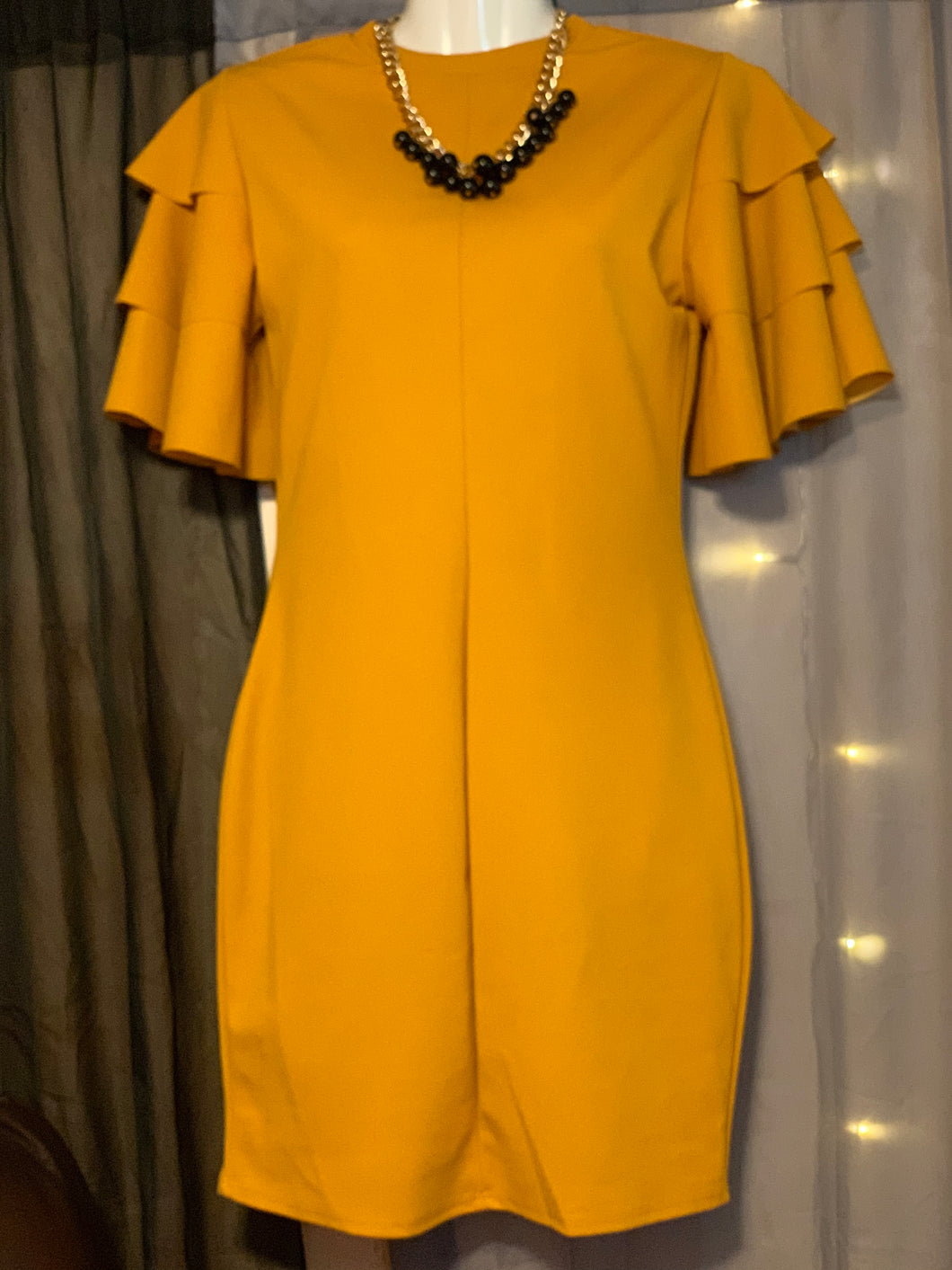 Small mustard dress