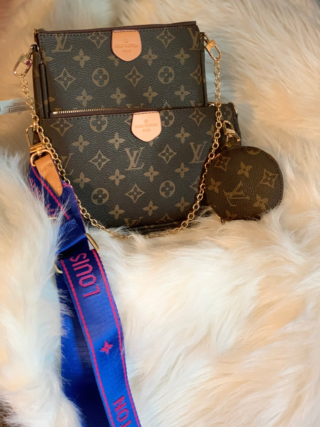 LV Purse set-Blue