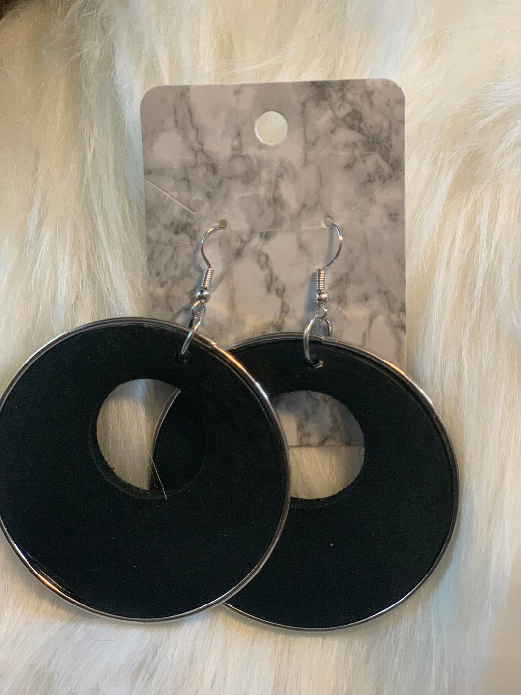 Circle wood Earrings