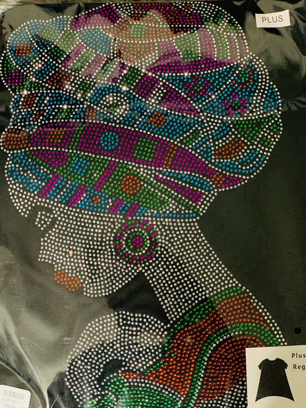 Plus Size  Bling Afrocentric Shirts