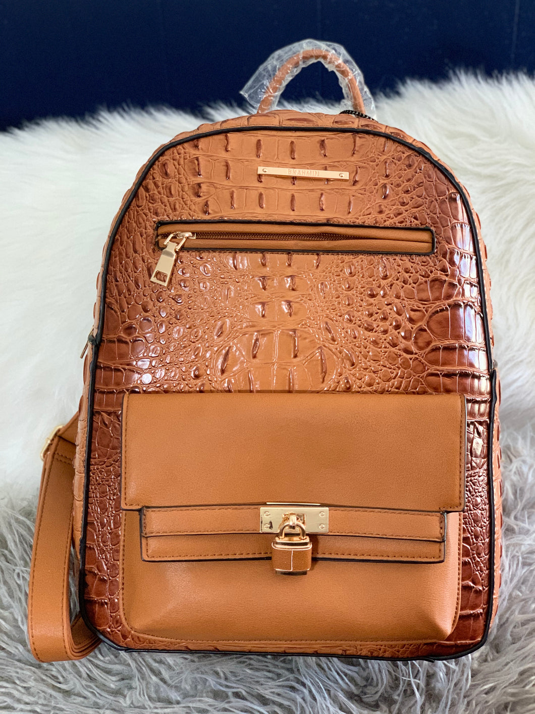 Brahmin Backpack w/t Matching  Wallet